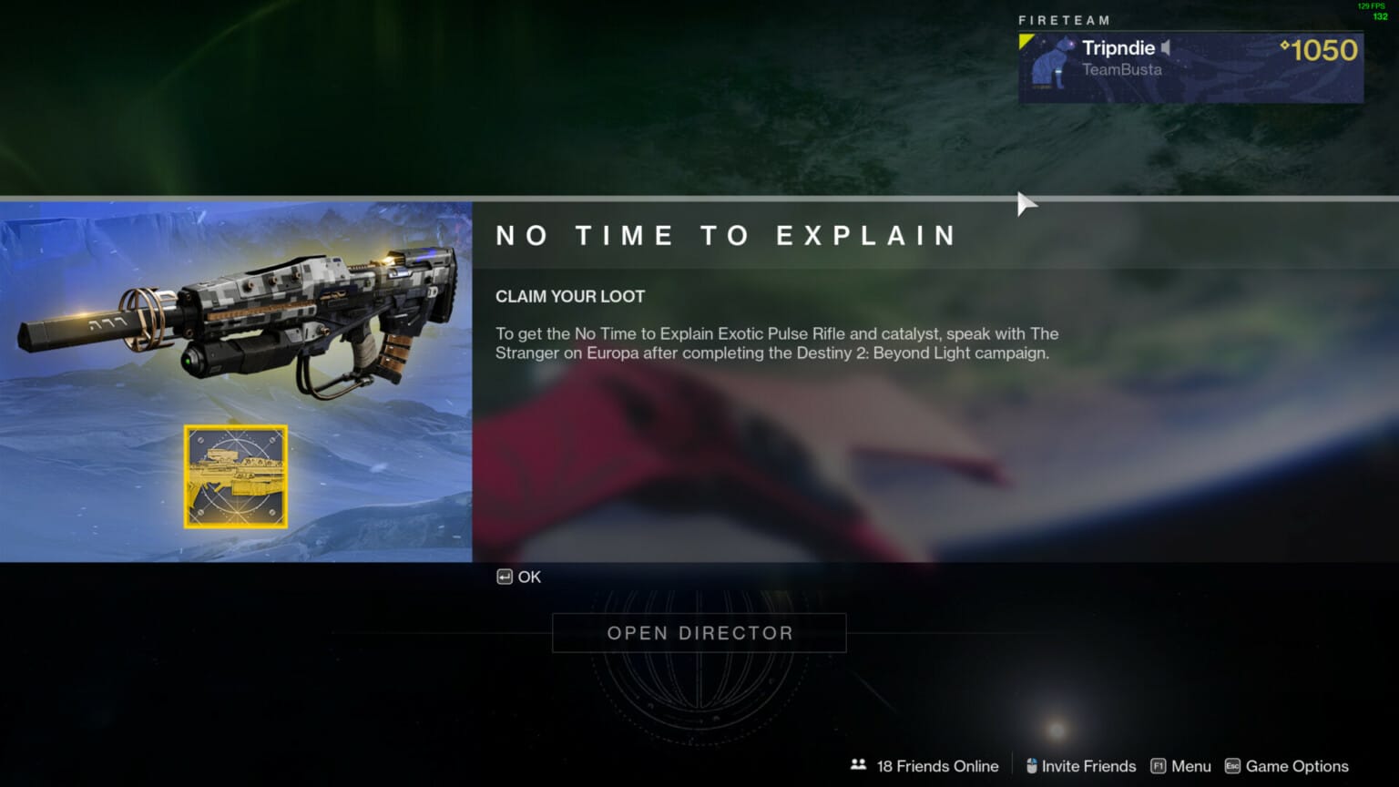 Destiny 2 No Time to Explain + Catalyst How to get them