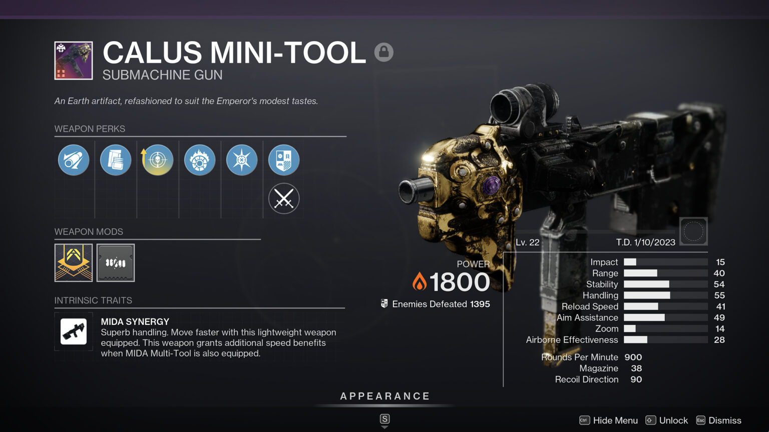 Destiny 2 CALUS MiniTool God Rolls and How to get it